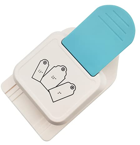 Punzonatrice 3 in 1 per etichette artigianali, 3,8/2/6,3 cm, punzonatrice per etichette regalo, per progetti fai da te, creazione di biglietti, scrapbooking, artigianato, Perfurador, punzonatrice fai