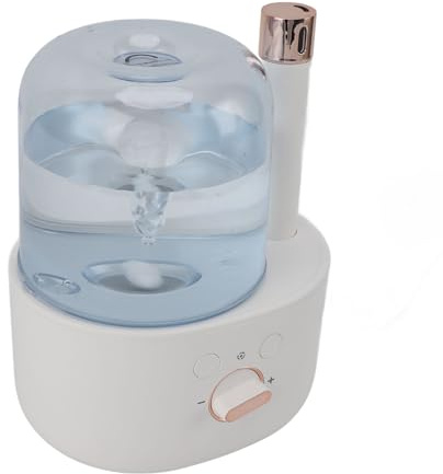 Generic Tromba Aromatica Umidificatore Protezione Automatica Tipo C USB Diffusore di Oli Essenziali per Auto Casa Cavo USB 5 V ABS, PC (WHITE)