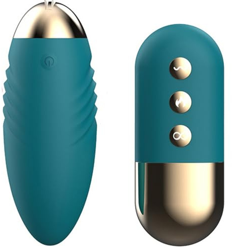 FOPS Mini Vibratore Uovo con Telecomando e Funzione Riscaldata 10 modalità di vibrazione, Silenziosissimo (<35dB) Silicone Biocompatibile Ricaricabile USB discreto per coppie e uso solitario M98