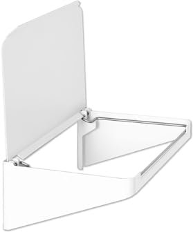 Hailo Müllsackhalter 3272121 | Einbau BZW Anbau Wertstoff Depot | Massive Bauweise aus Stahlblech | 404 x 261 x 125 mm | Stahlblech Weiß