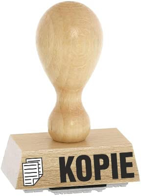 Kontorsstämpel/lagertext – kopia – från varuhus 2010 bokträstämplar – lagertextstämpel för märkning av fakturor och andra dokument, 4 cm lång