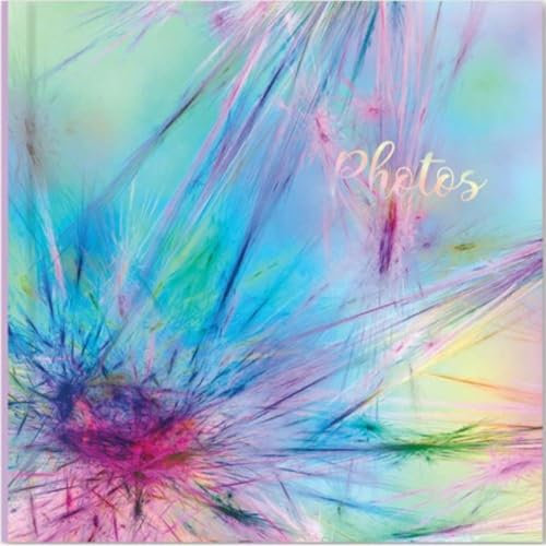 Picture This Abstract Pastel Colour Design Photo Album Holds 200 Slip In 6'' x 4'' Photographs, Multicolor (7594)