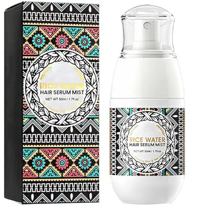 Spray D'eau De Riz Naturel, Brume De Sérum Capillaire À L'eau De Riz, Sérum De Croissance Des Cheveux, Spray Pour La Croissance Des Cheveux, Renforce Les Cheveux Et Hydrate Le Cuir Chevelu, 50ml