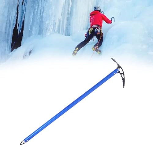 Ice AxeProfessional - Hachas de escalada en hielo, pico ligero para caminar al aire libre con material de aluminio de longitud 60/65/70/75 cm, equipo de escalada para montañismo, senderismo, trabajo
