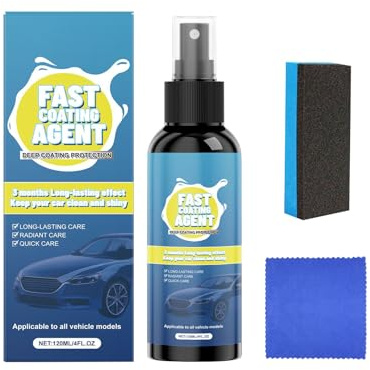 Spray De Revêtement De Voiture - Fournitures De Détail Automobile 120 Ml | Spray De Détail En Céramique Multifonctionnel | Revêtement Crème En Céramique Sans Effort Pour Les Voitures, Phares Extérieur