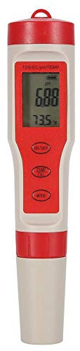 Wifehelper Medidor de pH Digital 4 en 1 PH TDS EC Temp Probador de Calidad del Agua Medidor de Prueba Pluma de Prueba para Piscina Hidroponía