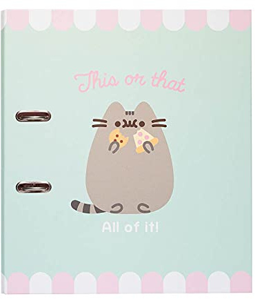 Grupo Erik Lever Arch File - Pusheen Cat Stationery | File Organiser 11 x 12.6 in - 28 x 32 cm Folders for Paperwork A4, Ring Binder A4 | Pusheen Gifts for Cat Lovers