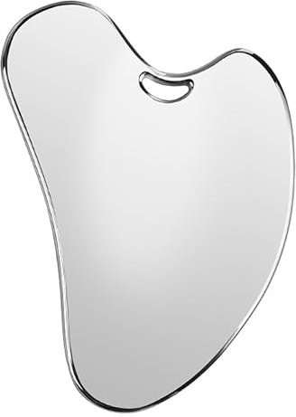 Stainless Steel Gua Sha Tools, Metal Guasha Tool for Face Massage and Contouring, Heart Shaped