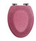 TISTIK Toilettendeckel Mit Absenkautomatik Abnehmbar, Glitzer WC Sitz Mit Absenkautomatik, Klodeckel Mit Absenkautomatik, Klobrille, Toilettensitz, WC Deckel, Toilettenbrille V-Form,Rosa