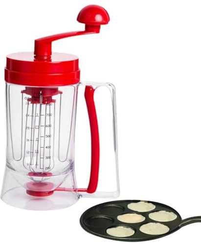 Dough Dispenser - Automatic Pancake Dough Dispenser 900ml Cake Dough Dispenser Pancake Pourer Waffle Dispenser for