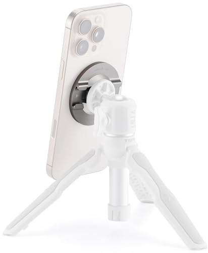 Tilta Soporte Magnético Universal Compatible con iPhones, Android Teléfonos con Rosca de 1/4-20 y Receptores de Zapata Fría - Gris Titanio TA-UMM-1420-TG
