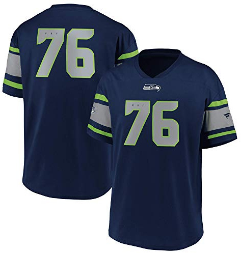 Fanatics Seattle Seahawks T-Shirt Jersey Fanshirt Supporter American Football blau - L