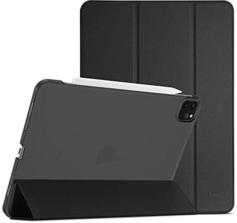 ProCase Hülle für 12,9 iPad Pro 2022/2021/2020/2018 (6/5/4/3 Gen), Schutzhülle Leicht Dünn Hart Smart Case Cover Kompatibel mit 12.9 Zoll iPad Pro -Schwarz