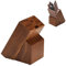 Wood Kitchen Knife Block Without Knives, Universal Knife Holder - 14 compartments, Upright Design Saves Space on The Kitchen Cupboard, Holds Scissors and Knife Sharpening Sticks