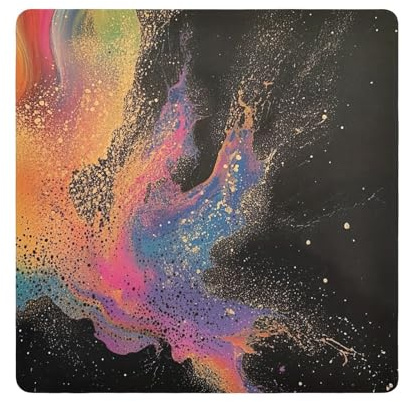 ODAWA Cool Splash svart 45 cm x 45 cm självhäftande duk kameralins wrap duk, lättförvarad magisk duk för kamera