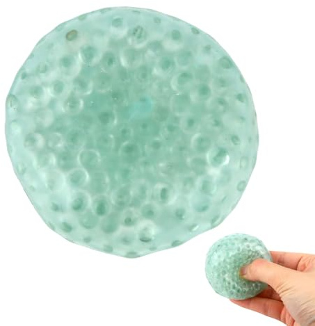 lasuroa Bolas Anti-Estrés Hechas a Mano, Bola Blanda Crujiente con Sonido Juguete Sensorial Aliviar Ansiedad para Mujeres Hombres Juguete Fidget Divertido para Escuela Hogar Oficina