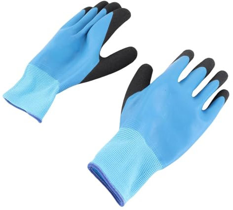 Saluaqui Electrician Insulated Gloves 400V Voltage Proof Anti Slip Rubber Work Gloves for Electrical Equipment Safety & Protection