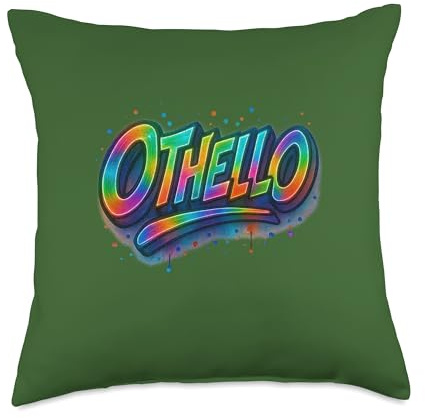 Distressed Othello Shakespeare Tragedy Title Moor Venice Throw Pillow