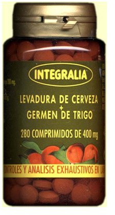 Levadura de Cerveza y Trigo 280 comprimidos de Integralia