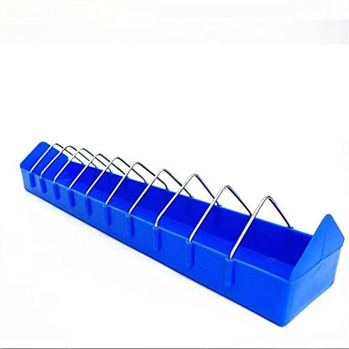 Plastic Large Pigeon Feeder Thick Durable Slot Container Feeding Dish Food Dispenser Tool for Pigeon Chicken Duck Bird Poultry (60cm)