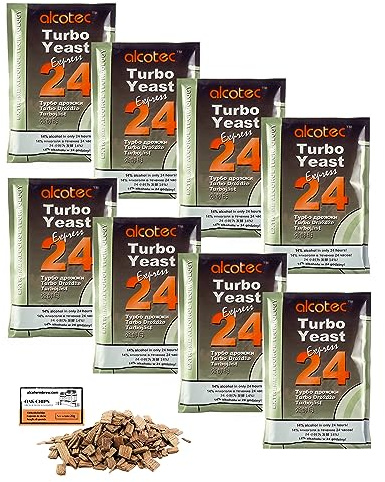8 x Alcotec Turbo Yeast Express 24 – extremt snabb sockerjäsning 24 h