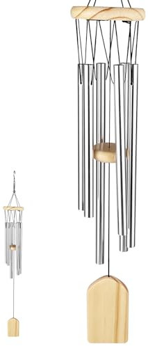 Frevoitna 6 Tubos de Aluminio Carrillon de Viento, Campanas de Viento, Timbre de Viento, Campana de Viento, Mobile Carillón de Viento, Campanillas de Viento, Campanilla de Viento, Ampanas de Viento