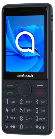 TCL 4022S Unlocked Feature Phone | Compact Mobile Phone with 2.4 Display, 1900mAh Battery, SOS Button, Dual SIM | Black