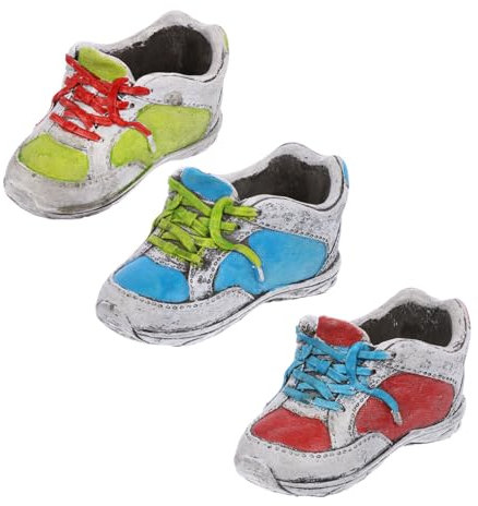 BESPORTBLE 3pezzi Fioriera Fumetti Vaso Per Piante Vaso Per Cactus Per Fiori Fumetti Contenitori Semplici Forma Di Scarpe Per Piantare Piccole Piante
