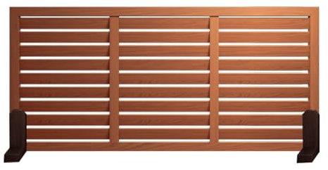 Valla de madera con celosía para jardín, ampliable, decorativa, para patio, césped, árbol, flor, 120 x 60 cm