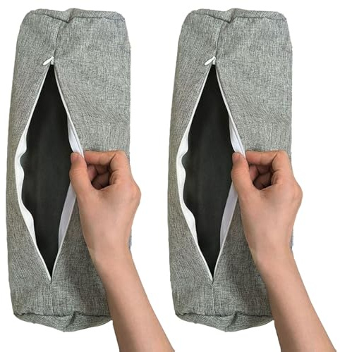 2 Fundas de Almohada Cilíndricas for El Cuello for Cama Decoración del Hogar Suave Cómodas(#6,20x80cm/8x31in)