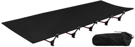 demaxiyad Letti da campo per adulti, lettini pieghevoli per dormire, biancheria da letto portatile per viaggi, escursioni, avventure all'aperto, casa, ospiti, pausa pranzo, zaino