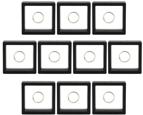 Nybhyjka Marco flotante 3D, soporte de exhibición de muestras, vitrinas flotantes con marco para desafío antiguo, medallas, joyas, conchas, gemas, muestras, alfileres