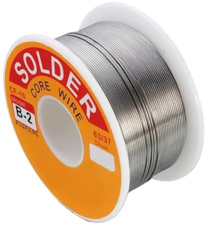 Aleación de estaño 63/37 Alambre de soldadura Rosin Core Flux 2% Línea de soldadura de carrete Soldadura eléctrica 50g 100g(50g 0.8mm)