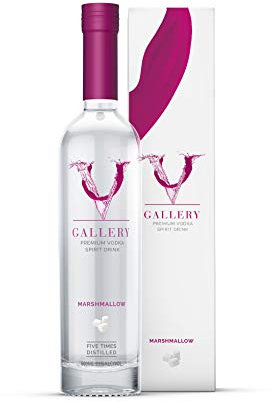 V Gallery Premium Marshmallow Flavoured Vodka Spirit Drink, 50cl, 21% ABV