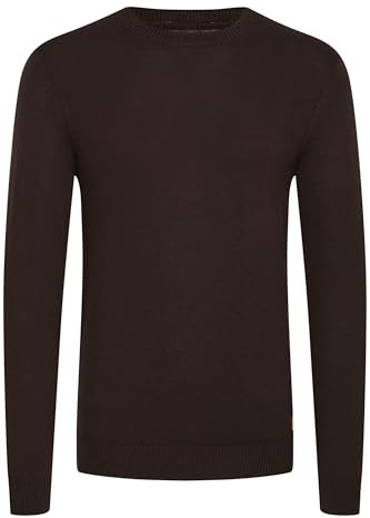 BLEND BHLars Homme Pull en Maille Fine Pull à col Rond Mélange de Coton Regular Fit, Taille:L, Couleur:Black (70155)