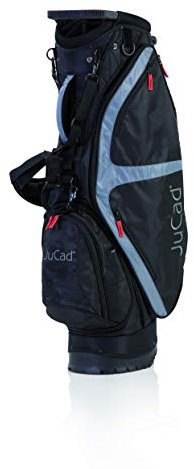 JuCad Bag Fly I Golfbag I 2in1 I Cardback I Tragebag I Golfbag I Schirmhalter I Farbe Schwarz-Titan