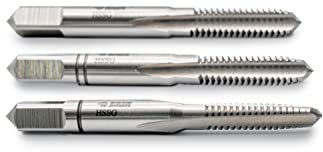 BAER HSSG Handgewindebohrer 3-tlg. Satz M 1,6 x 0,35 - Gewindeschneider - Gewindebohrer - Handgewindebohrerset - Gewindeschneiden