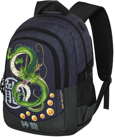 Dragon Ball Shenron-Plus löparryggsäck, mörkblå, 34 x 46 cm, kapacitet 32 L, Mörkblått, En storlek, PLUS löparryggsäck Shenron