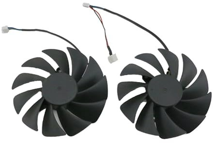 RAKSTORE Ventilateur de refroidissement pour carte graphique PLA09215B12H compatible avec Dell RTX 3070 RTX 3080 RTX 3090 Quiet Cooler