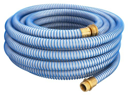 Continental Kinkguard Blauer Gartenschlauch, 1,6 cm Innendurchmesser x 15,2 m Länge, Außengewinde x Innenschlauchgewinde