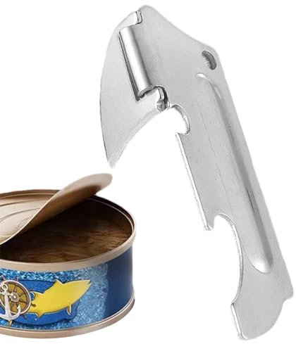 Manueller Edelstahl Dosenöffner - Sicherer Deckelöffner für Getränke, Camping und Reisen, Küchenwerkzeuge