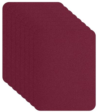 YELARXI Down Jacket Repair Patches, 12.5x9.5x0.03cm Fit for Self Adhesive Fabric Pre-Cut Waterproof Fabric Patches for Jackets Clothing Tent Sleeping Bags (8 Pack, Burgundy)
