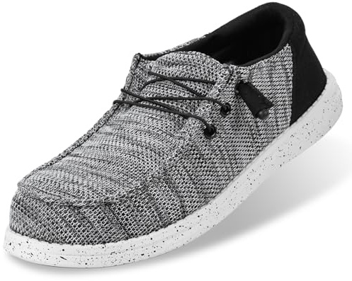 CATOE Steel Toe Shoes for Men Slip On Composite Toe Safety Shoes for Work Lightweight Tennis Sneakers Non Slip Steel Toe Loafers Dark Grey