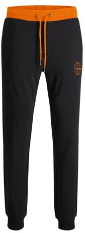 JACK & JONES - Pantaloni da jogging da uomo, vestibilità regolare, L
