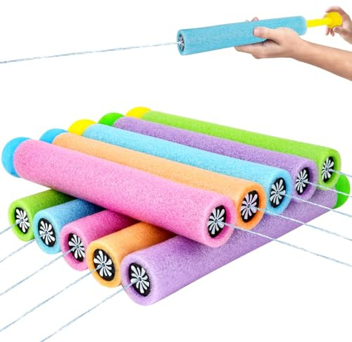 Vattenpistol skum för barn, 10 stycken, vattensprutpistoler, skum, 10 cm, räckvidd, vattenstänk, sommarleksak, trädgård, pool, fest, present för barn, pojkar, flickor