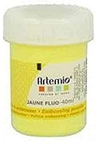 Artemio - Polvere per goffratura, 40 ml, Colore: Giallo Fluo