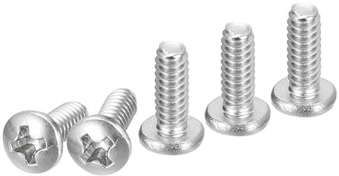 DTGN Tornillos de Máquina de Cabeza Plana M3X16mm, 30 Piezas de Acero Inoxidable 304, con Cabeza Phillips, Rosca Métrica Gruesa Completa, Acabado Brillante