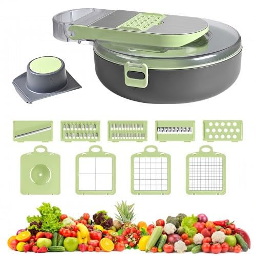 Mandolina per Verdure Multifunzione, Affettaverdure e Taglia Verdure Cubetti