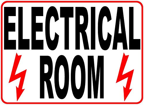 Electrical Room Sign. 18x24 Metal. Business Safety & Informational Signs.