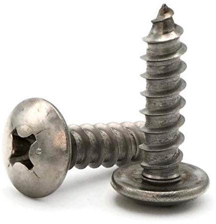 #8 Phillips Truss Head Screws 316 Stainless Steel Sheet Metal Screws #8 x 1 inch Qty 100